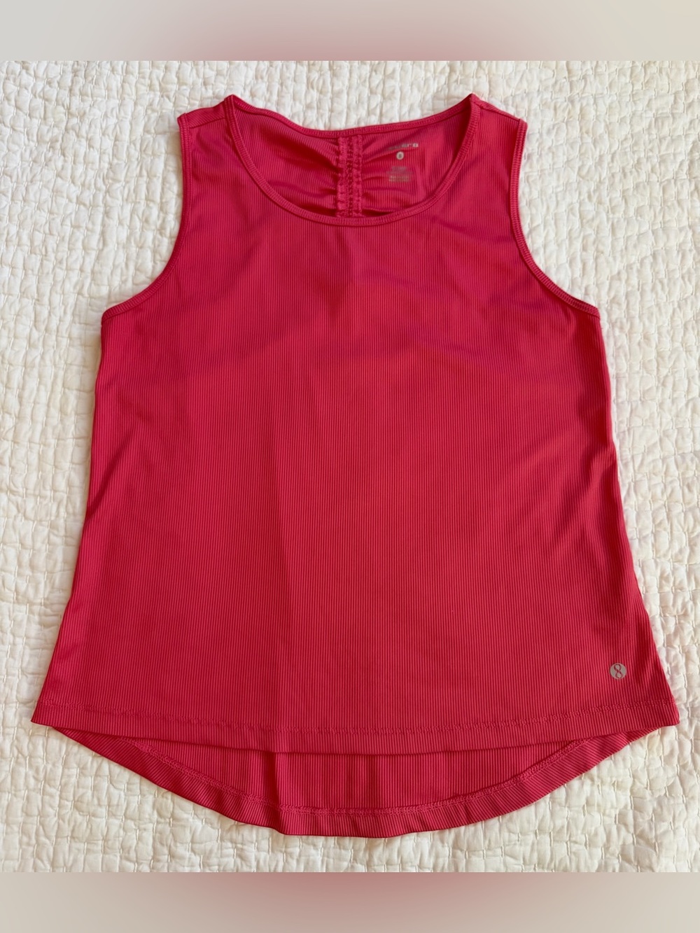Layer 8 Hot Pink Ribbed Tank Top
